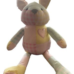 Pottery Barn Kids Pastel Patchwork Bunny Plush